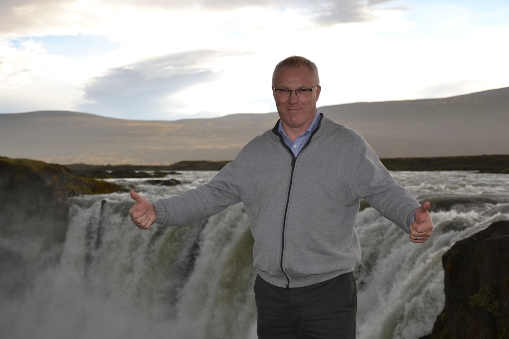 Kenneth við Goðafoss