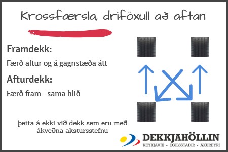 Dekk með akstursstefnu